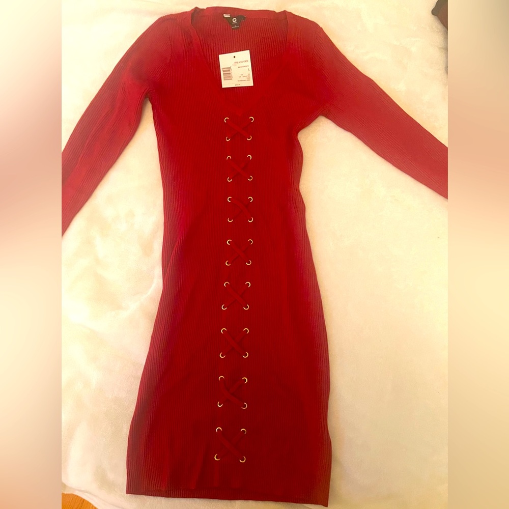 Guess new with tag Effie lace up free size L